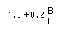 1.0+0.2(B/L)