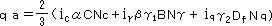 qa=2/3(ic��CNc+i������1BN��+iq��2DfNq)